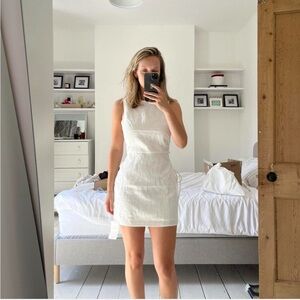 SIR White Linen Mini Dress